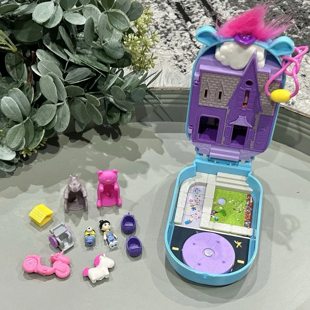 Minions Polly Pocket Agnes Carl Bob Unicorn Compact Playset Despicable Me